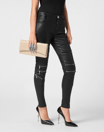 Philipp Plein Clutch in Beige: voorkant