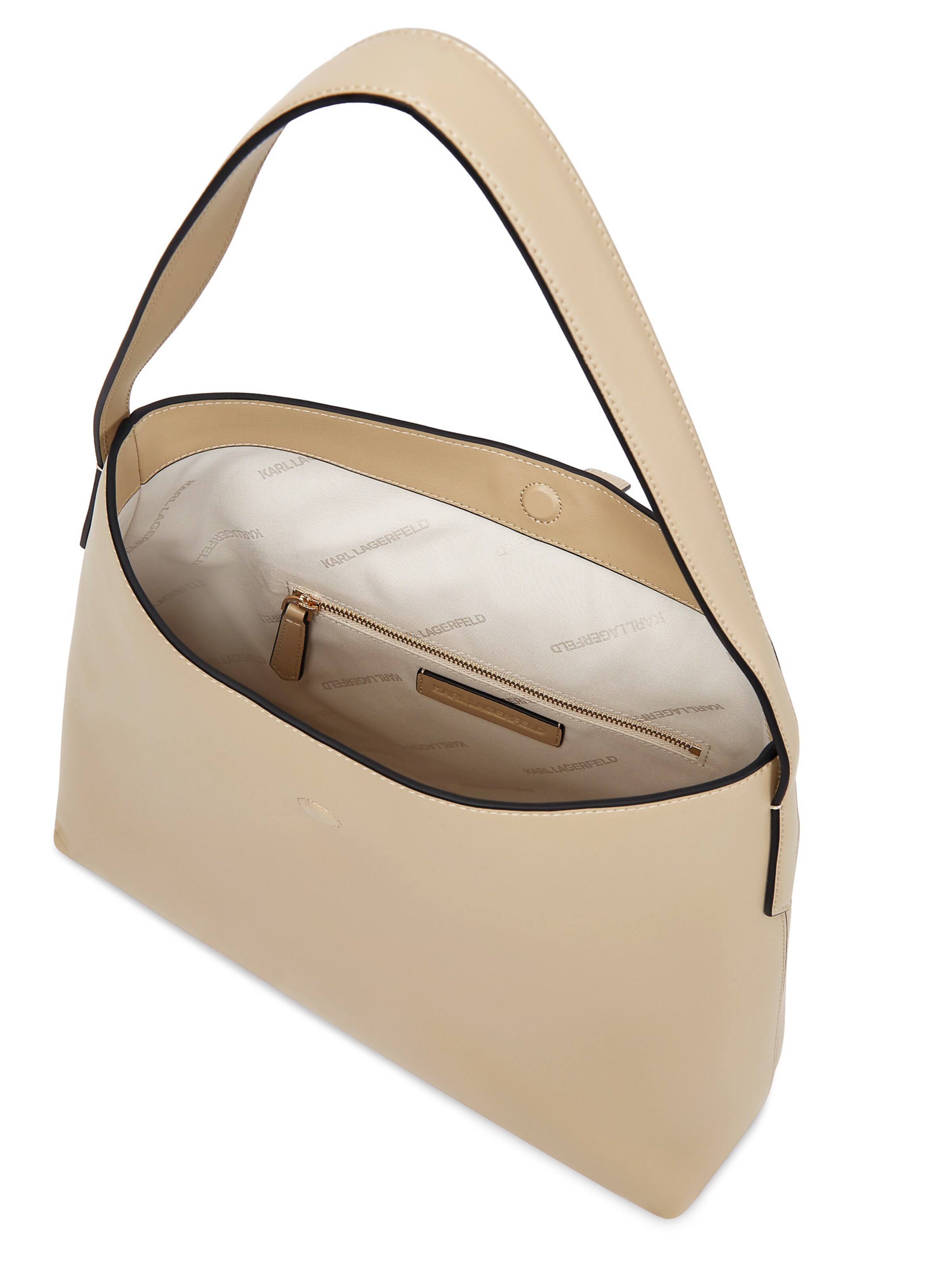 Karl Lagerfeld - Bolso de hombro en beige