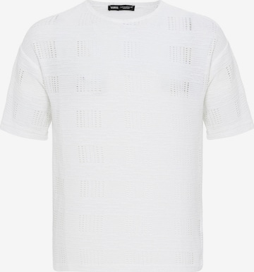 Tricou de la VAMOS CLO pe alb: față