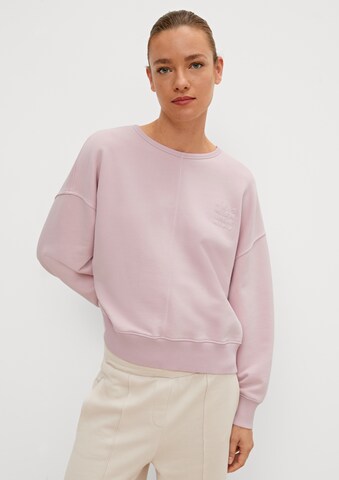 comma casual identity Sweatshirt in Roze: voorkant