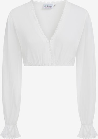 Trachtenhof Nübler Trachtenbluse 'Dirndlbluse Caro' in Beige: Vorderseite