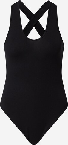 Tricou body 'Sita' de la EDITED pe negru: față