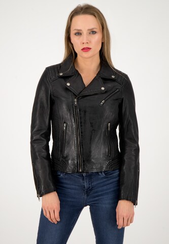 URBAN 5884® Lederjacke 'Zoey' in Schwarz: predná strana