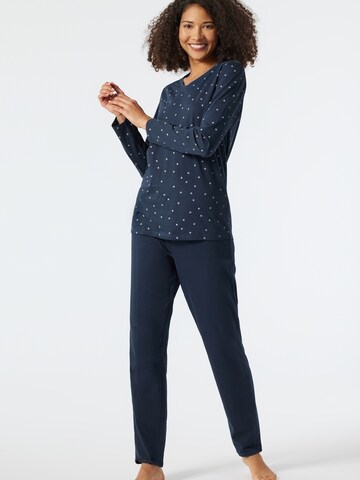 SCHIESSER Pyjama 'Essentials' in Blauw