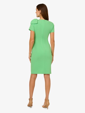 Adrianna Papell Cocktail Dress 'Pleated Bow Midi Dress' in Green