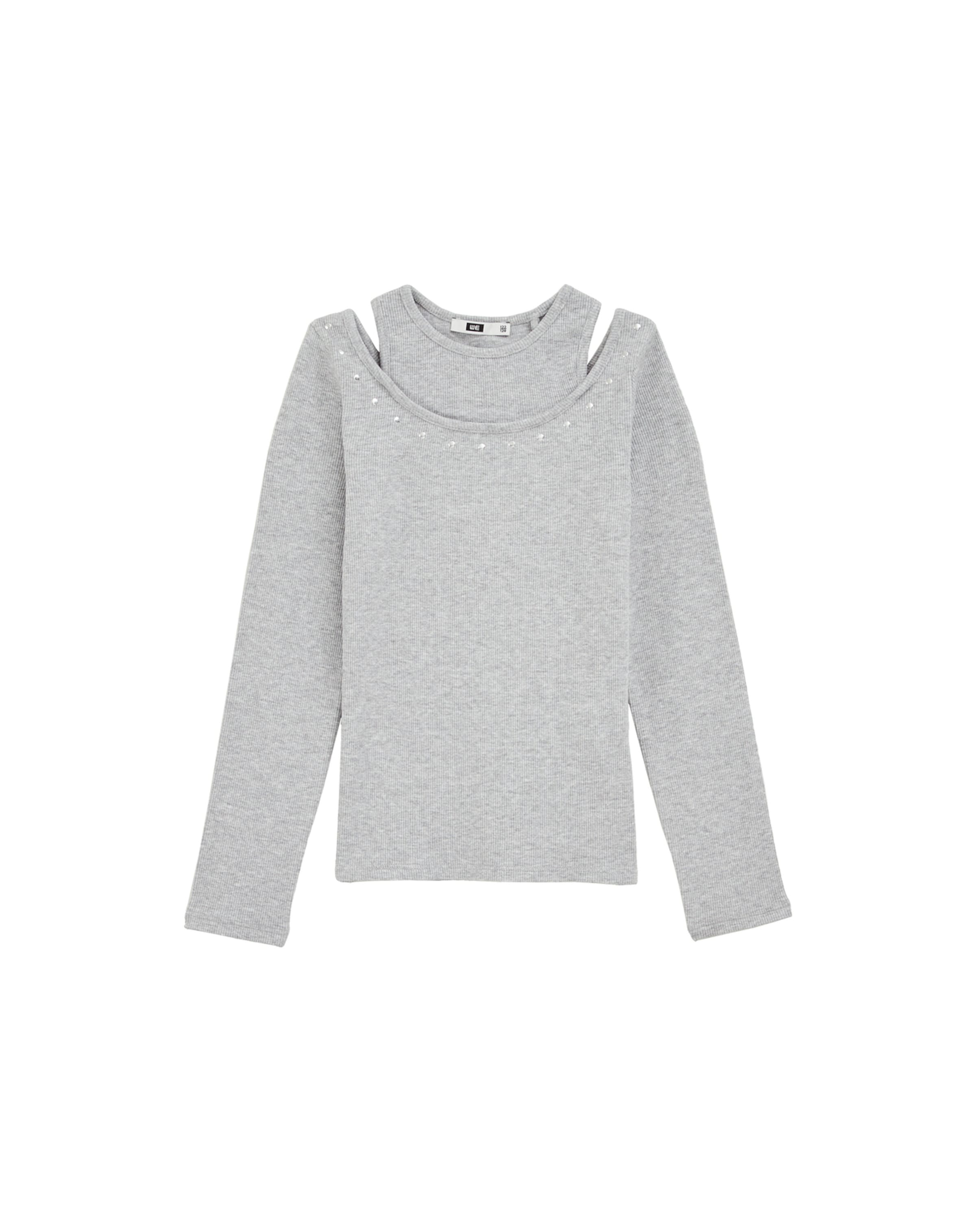 WE Fashion Särk, värv hall: eest vaates