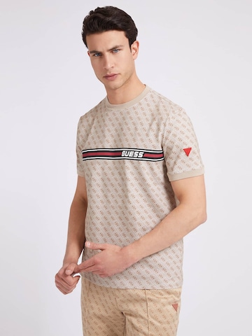 GUESS T-Shirt 'Jamey' in Beige: Vorderseite