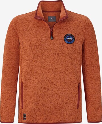 Jan Vanderstorm Sweatshirt ' Daube ' in Oranje: voorkant