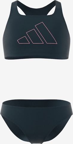 ADIDAS PERFORMANCE Bustier Sportbademode in Blau: Vorderseite