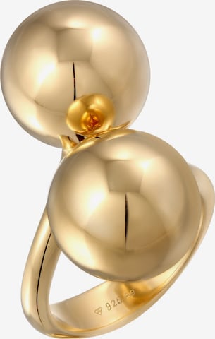ELLI PREMIUM Ring 'Chunky' in Gold: Vorderseite