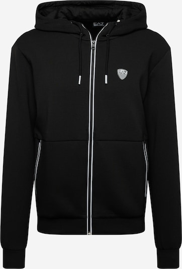 EA7 Emporio Armani Sweat jacket in Black / White, Item view