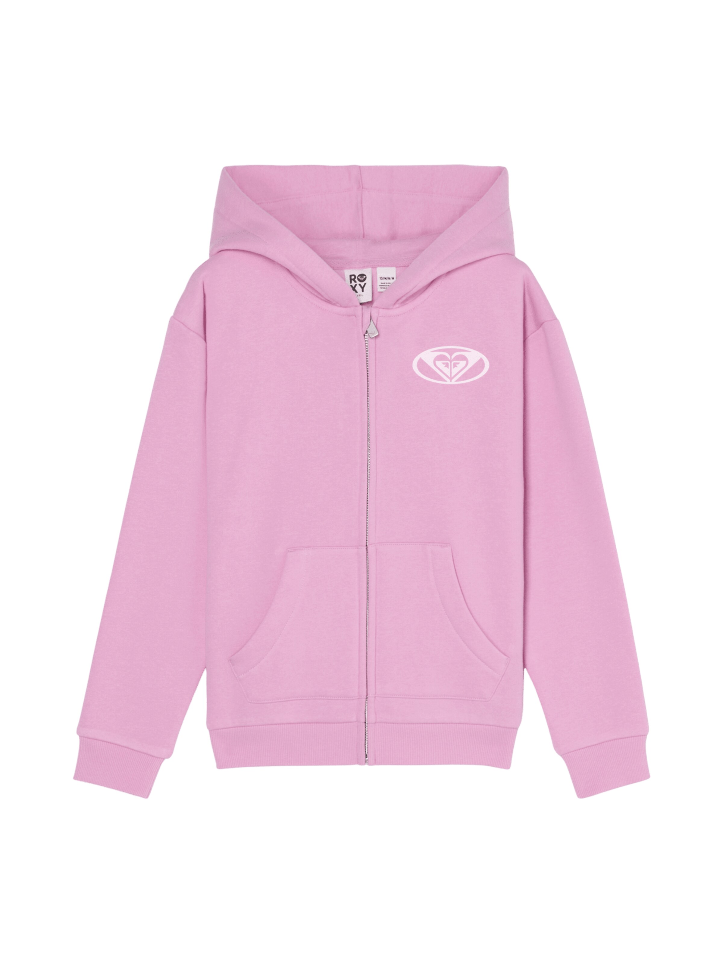 ROXY Zip-Up Hoodie in 140 in Pink / White, Item view