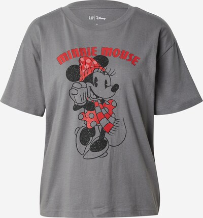 Maglietta 'DISNEY  MICKEY  AND MINNIE' GAP di colore grigio scuro / rosso / nero, Visualizzazione prodotti