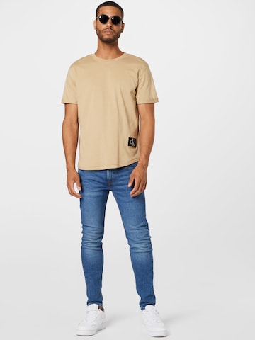 Calvin Klein Jeans Tričko – béžová