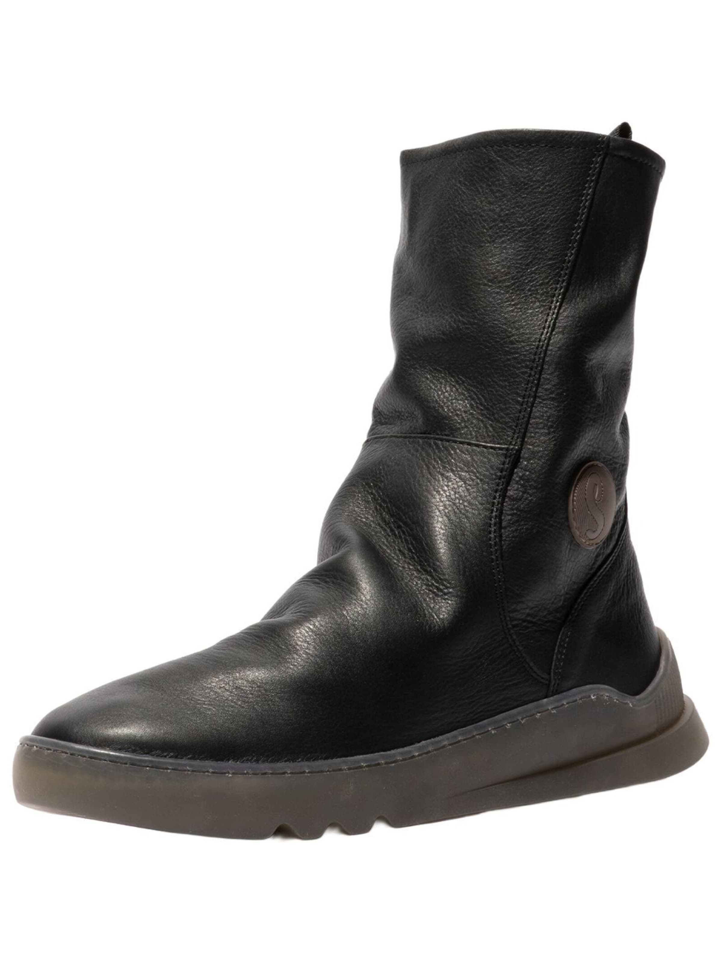Softinos Bootie in Black: front