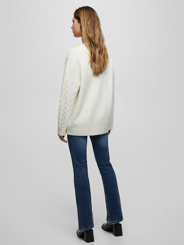 Pull&Bear Knit Cardigan in Beige