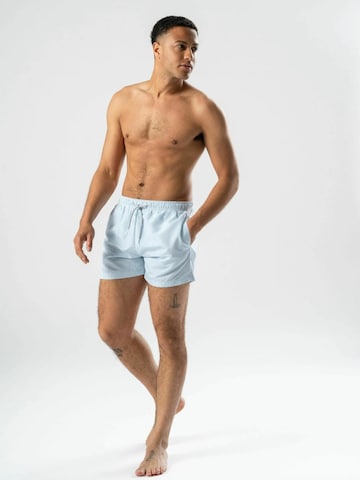 Shorts de bain ' Swimshorts ' TEESHOPPEN en blanc : devant