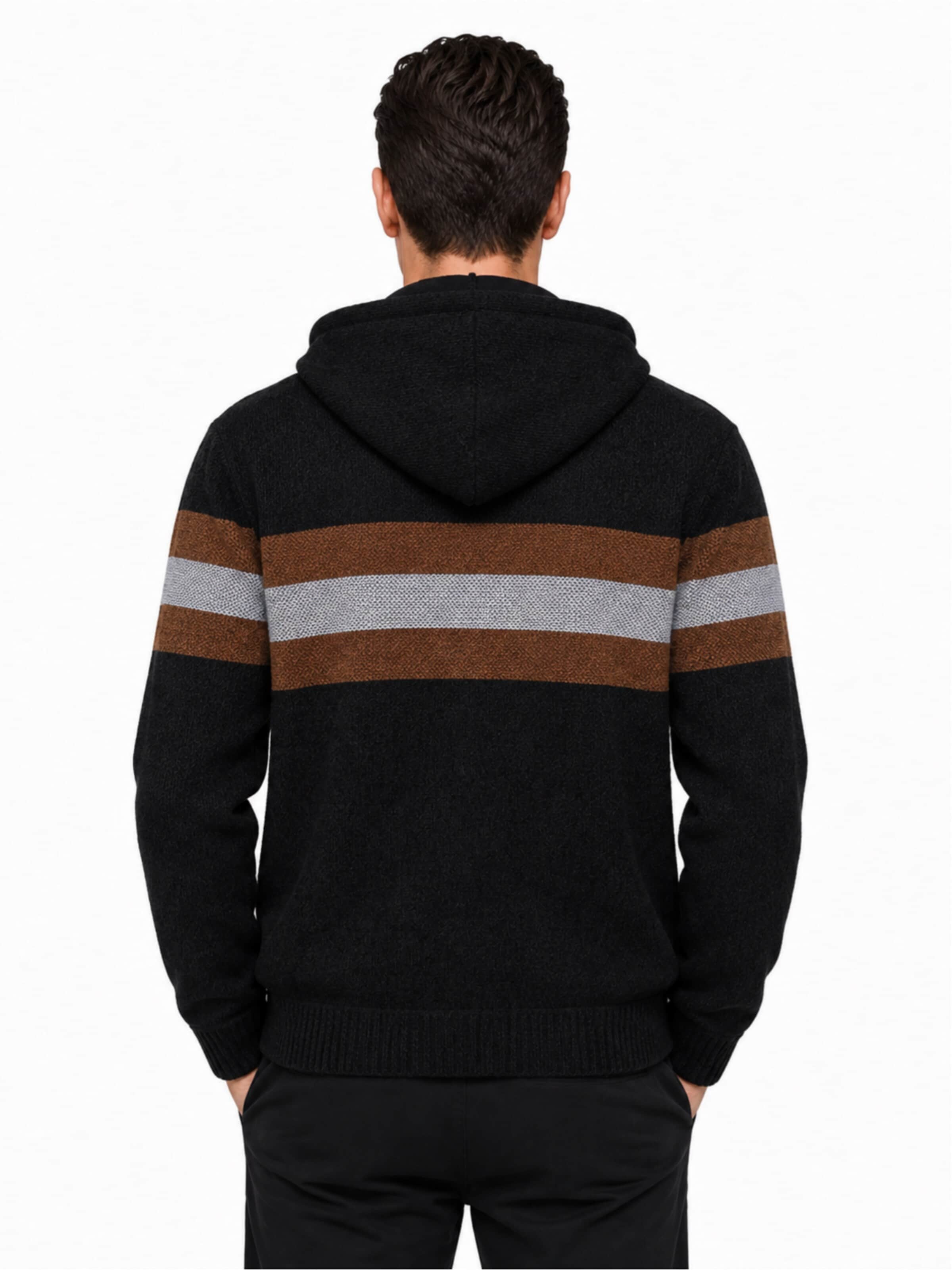 ALLTHEMEN Strickjacke 'Flausch'‌‌‌ in Schwarz