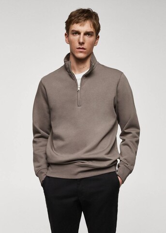 MANGO MAN Sweatshirt 'Winny' in Grey: front