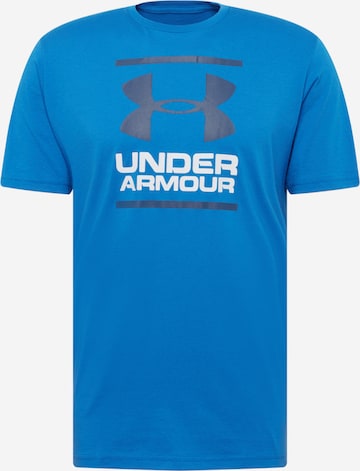 UNDER ARMOUR Funkční tričko 'Foundation' – modrá: přední strana