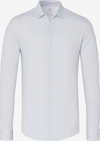 DESOTO Button Up Shirt 'Kent' in Blue: front