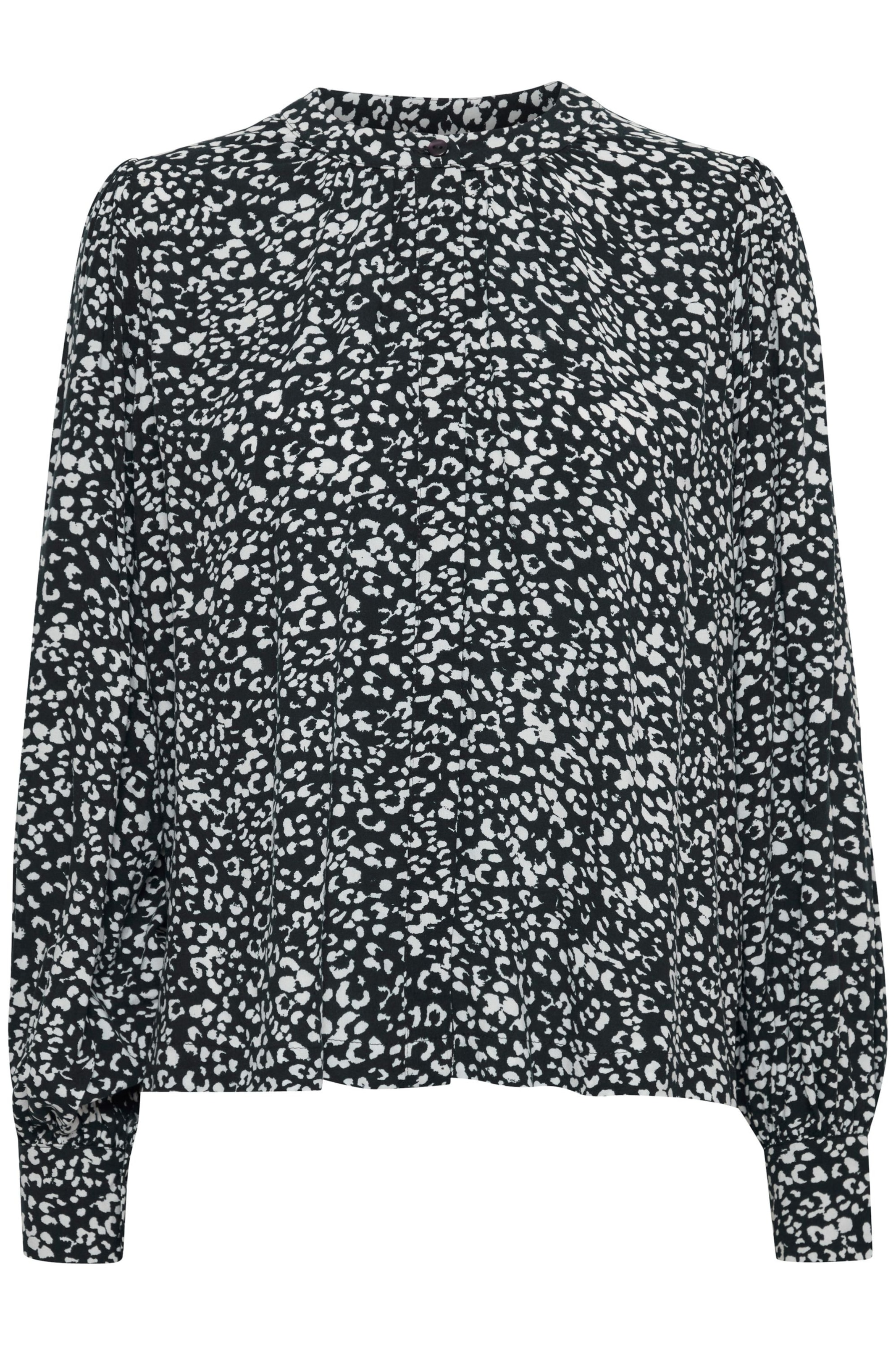 ICHI Bluse in Blau: Vorderseite