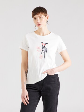 T-shirt 'ADORI' Ragwear en blanc : devant