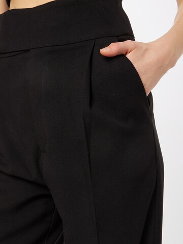 Gina Tricot Regular Pleated Pants 'Melody' in Black