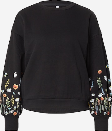 Hailys Sweatshirt 'Is44alie' in Schwarz: Vorderseite
