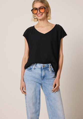 Street One Studio Bluse in Schwarz: Vorderseite