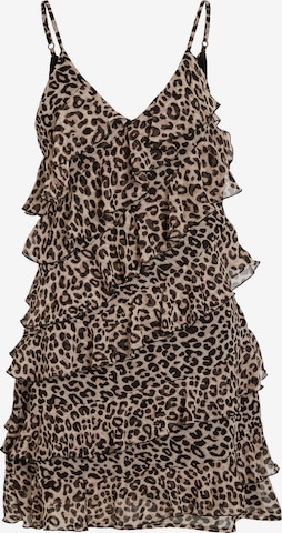 Robe de cocktail VILA en beige : devant