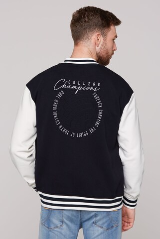 CAMP DAVID College Blouson mit Label-Applikationen in Blau