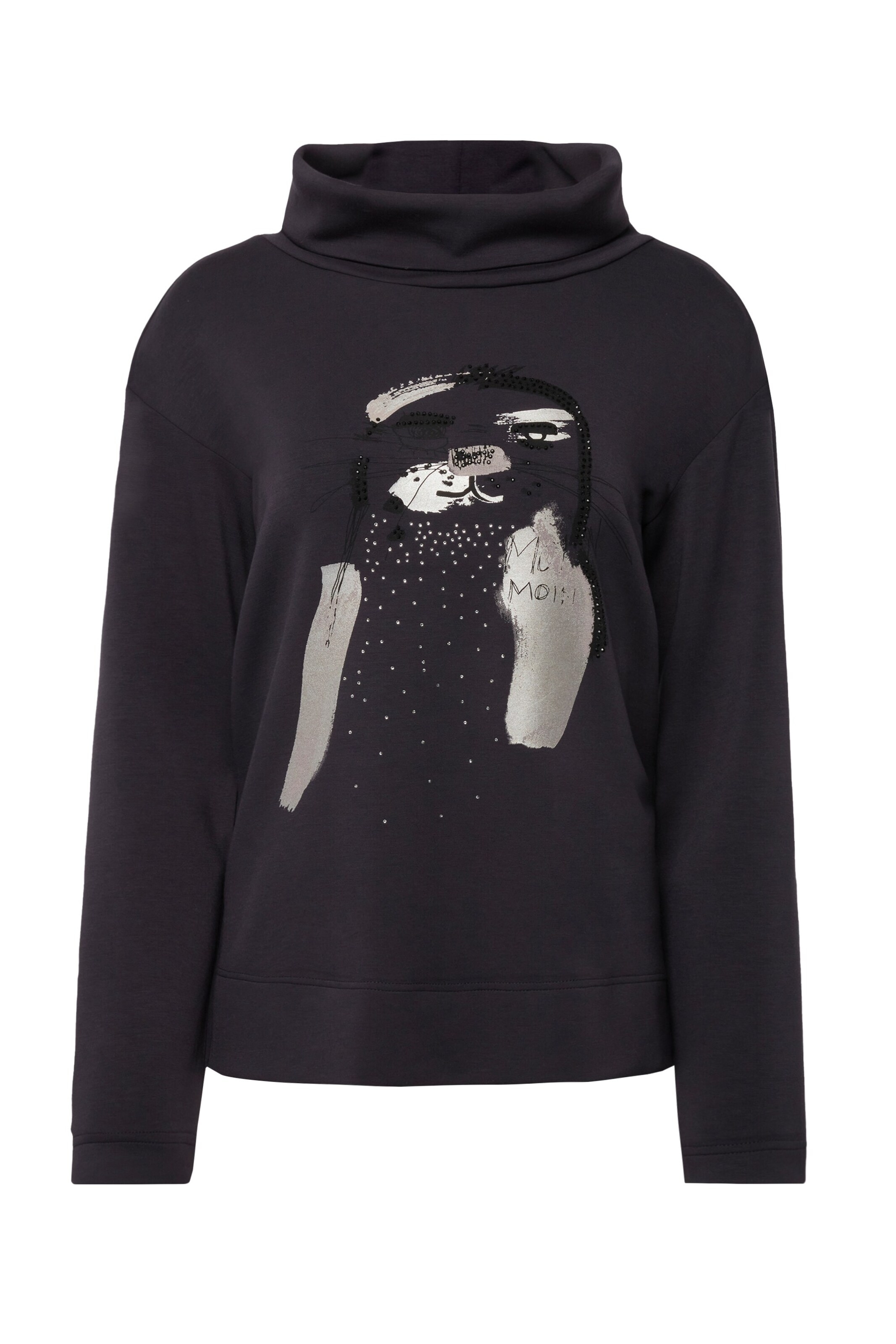 LAURASØN Sweatshirt in grau / schwarz, Produktansicht