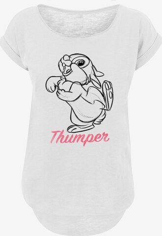 F4NT4STIC Shirt 'Thumper' in Wit: voorkant