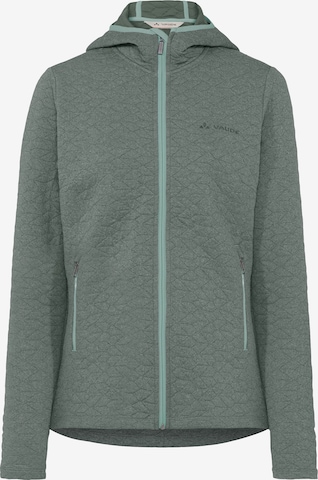 VAUDE Athletic fleece jacket 'Silda' in Green: front