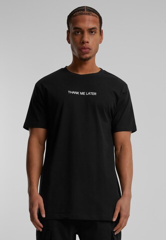 Mister Tee - Camiseta 'Thank Me Later' en negro: frente