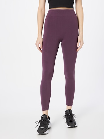 ONLY PLAY Skinny Sportovní kalhoty – fialová: přední strana