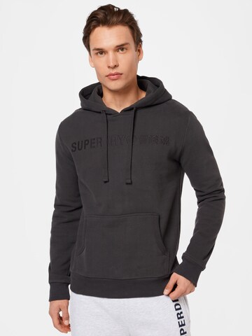 Superdry Sweatshirt in Black: front