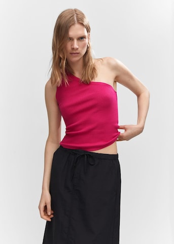 MANGO Knitted Top 'Asim' in Pink: front