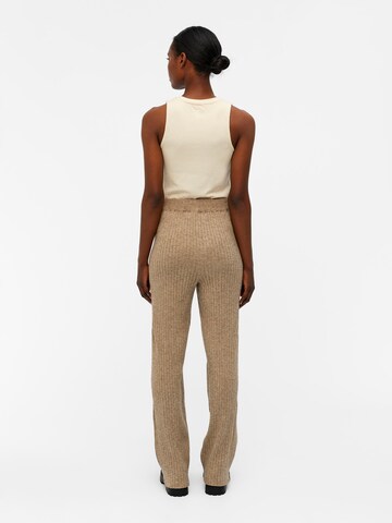 OBJECT Regular Trousers 'Noelle' in Brown