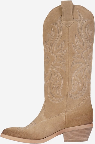 GISEL MOIRE Stiefel in Beige: Vorderseite