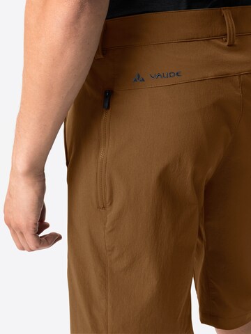 VAUDE Regular Athletic Pants 'Elope' in Brown