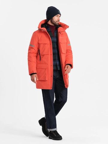 Ombre Winter jacket 'OM-Jalj-0169' in Orange
