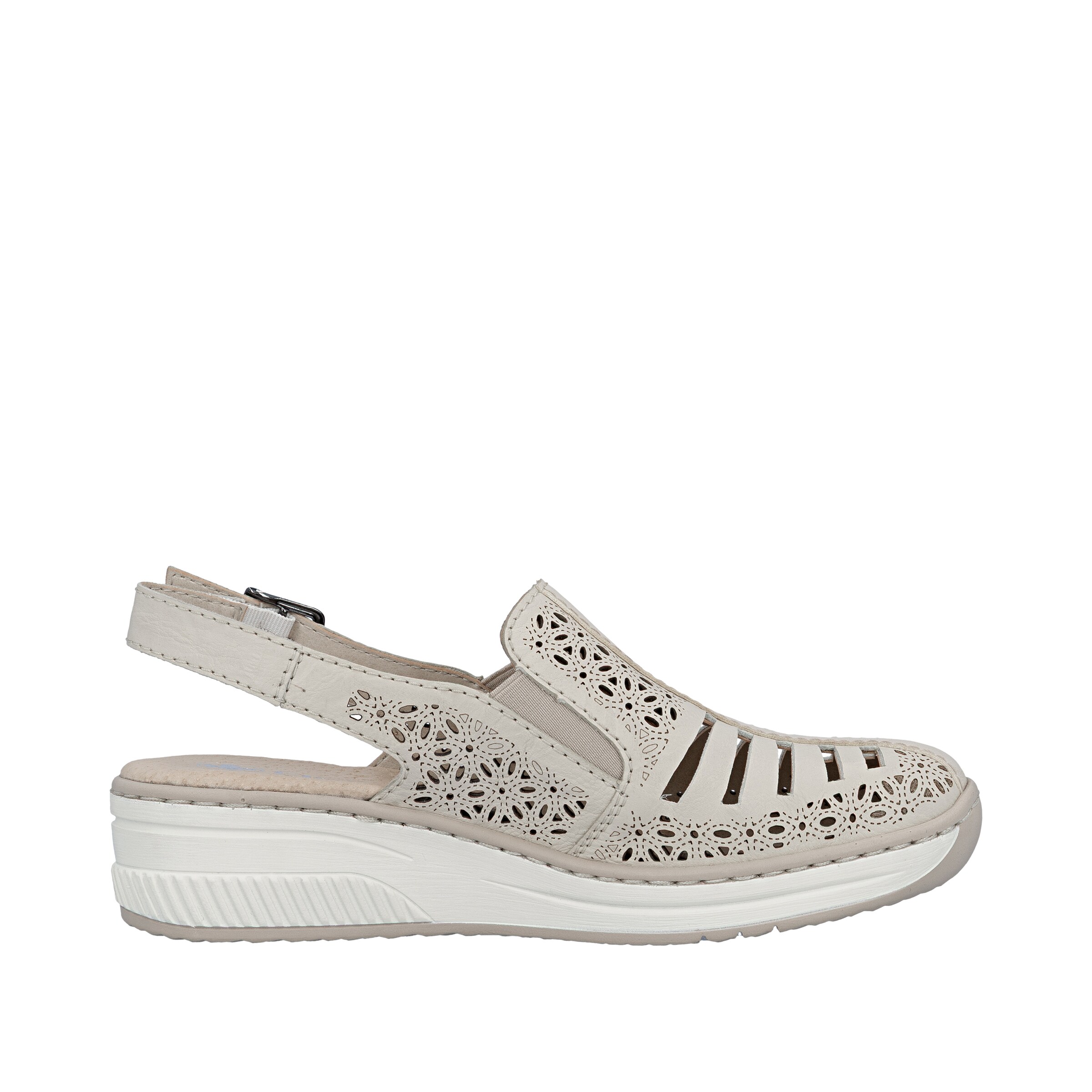 Escarpins à bride arrière Rieker en beige