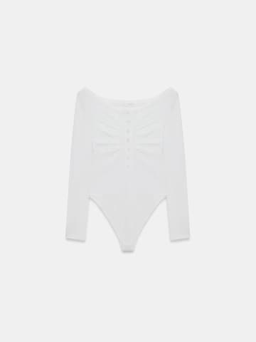 Shirtbody 'Blusen' Dilvin en blanc