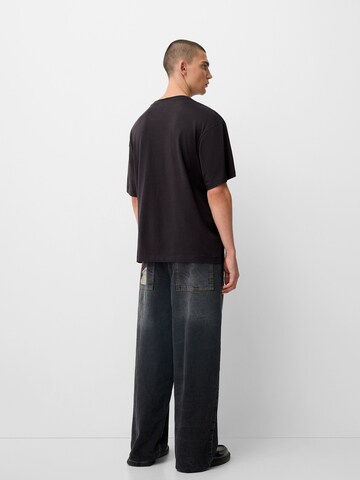 Bershka Shirt in Zwart