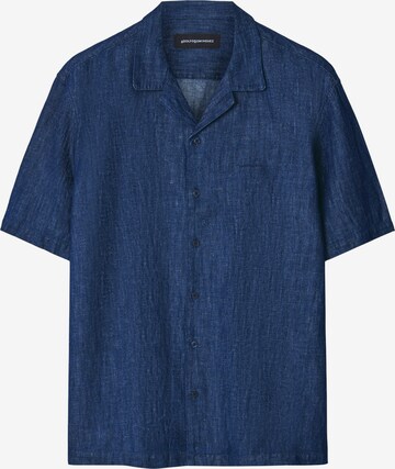 Adolfo Dominguez Regular fit Button Up Shirt in Blue: front