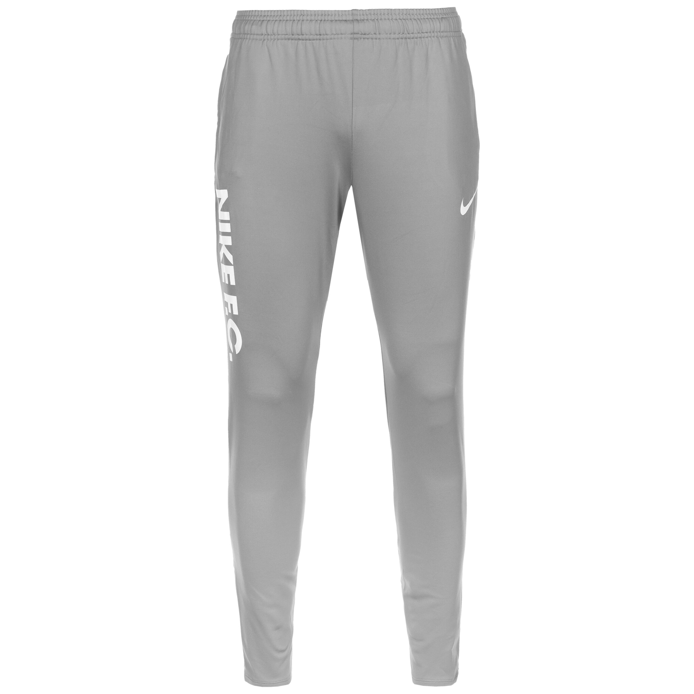 NIKE Slim fit Workout Pants in Grey: front