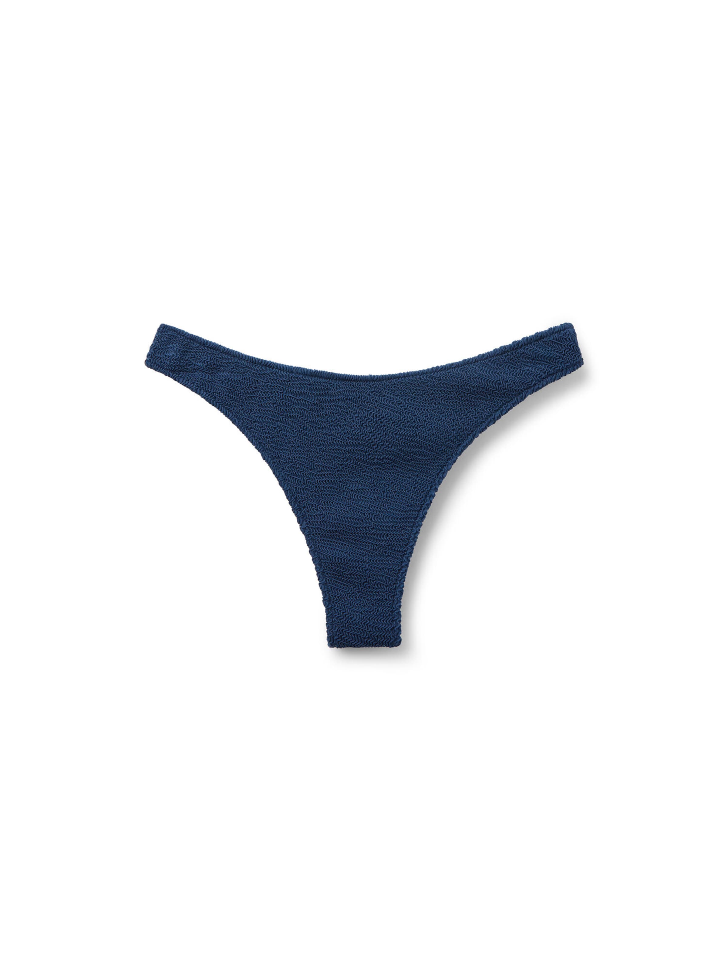 CALZEDONIA Bikini Bottoms 'Crinkle Waves' in Blue: front