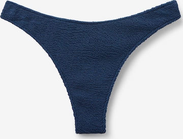 CALZEDONIA Bikini Bottoms 'Crinkle Waves' in Blue: front